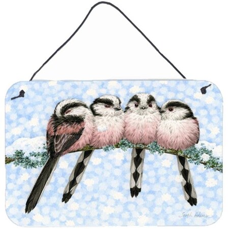 Carolines Treasures Carolines Treasures ASA2169DS812 Roosting Long Tailed Tits Wall or Door Hanging Prints ASA2169DS812